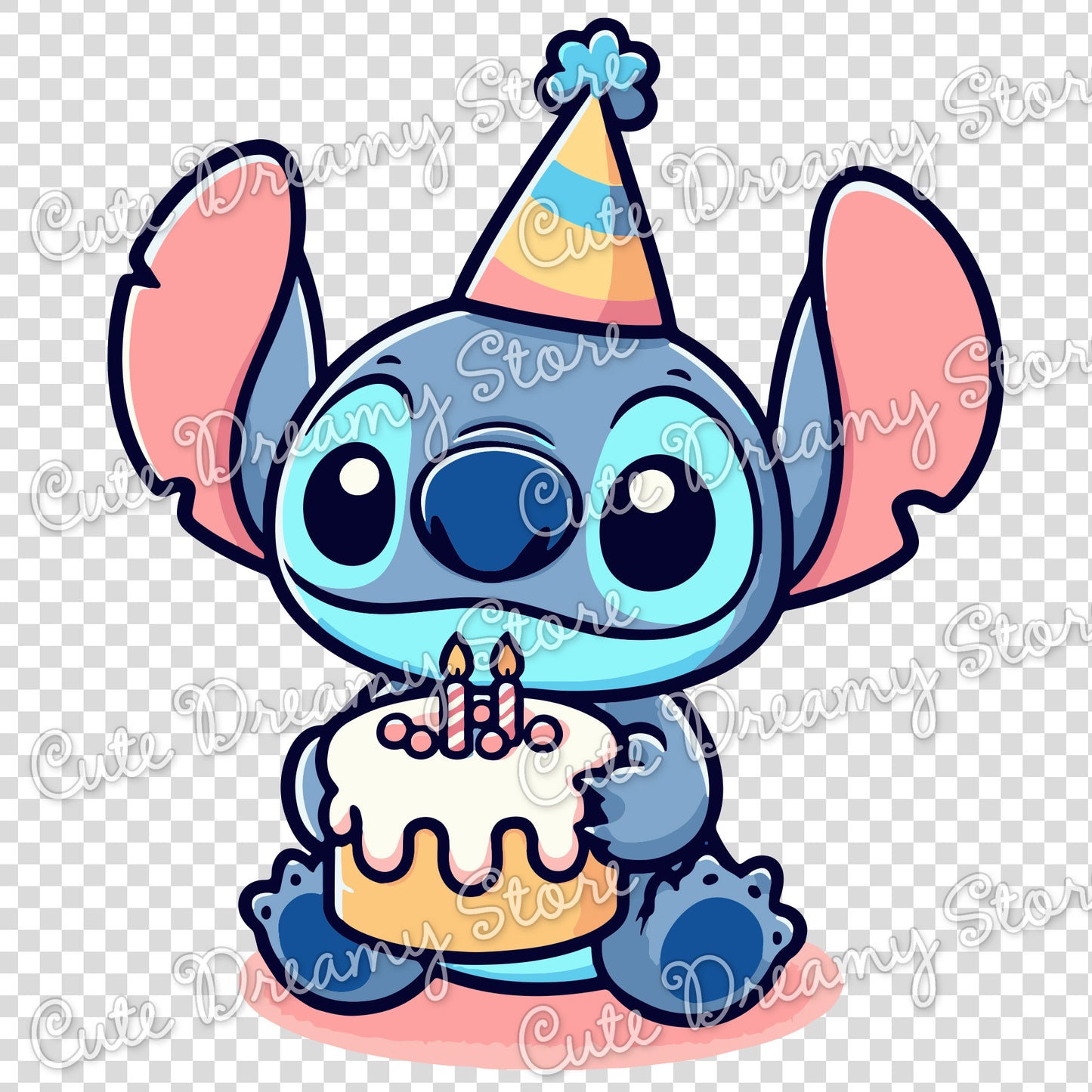 Birthday Stitch Clipart SVG / PNG / EPS vector
