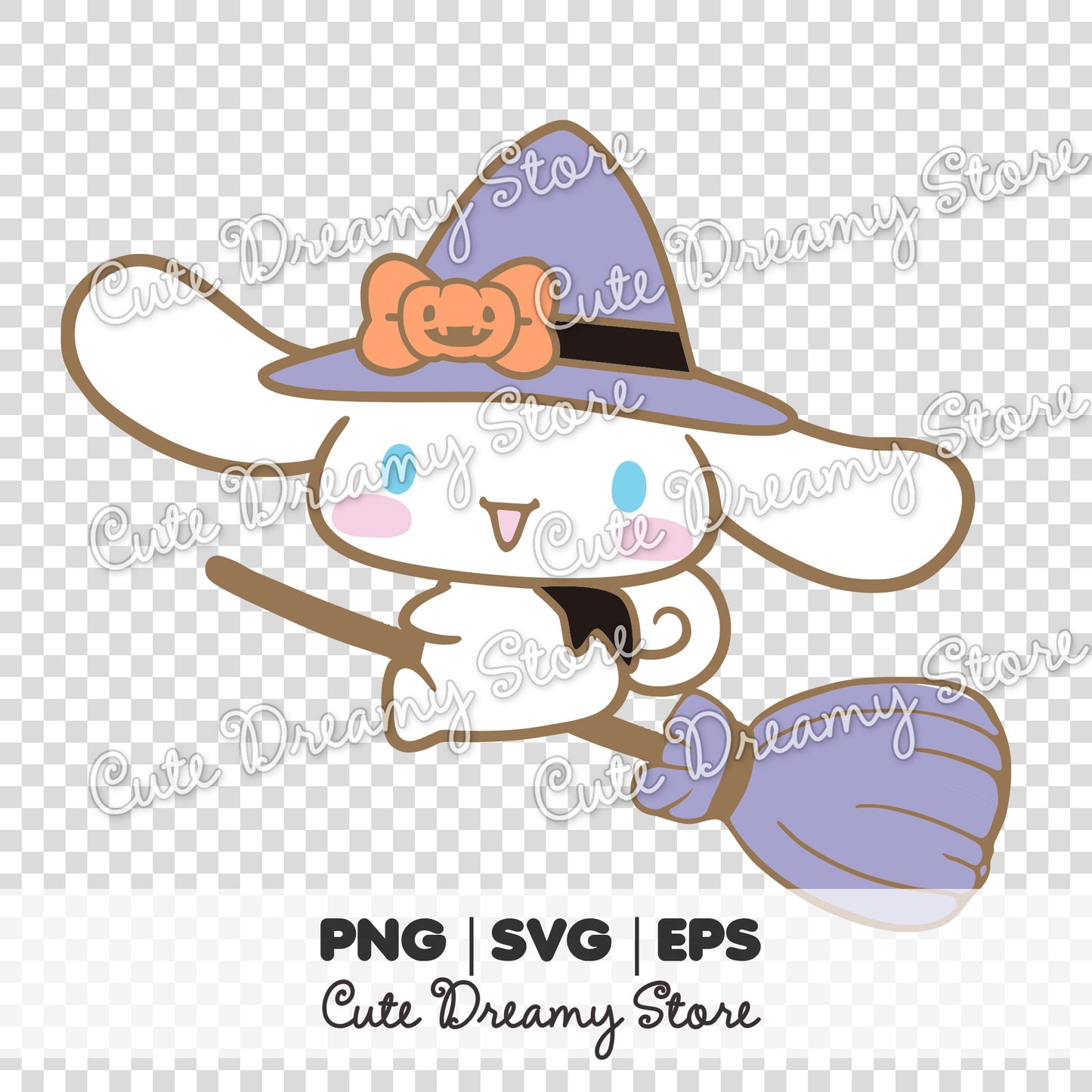 Halloween Cinnamoroll Clipart Bundle SVG / PNG / EPS vector