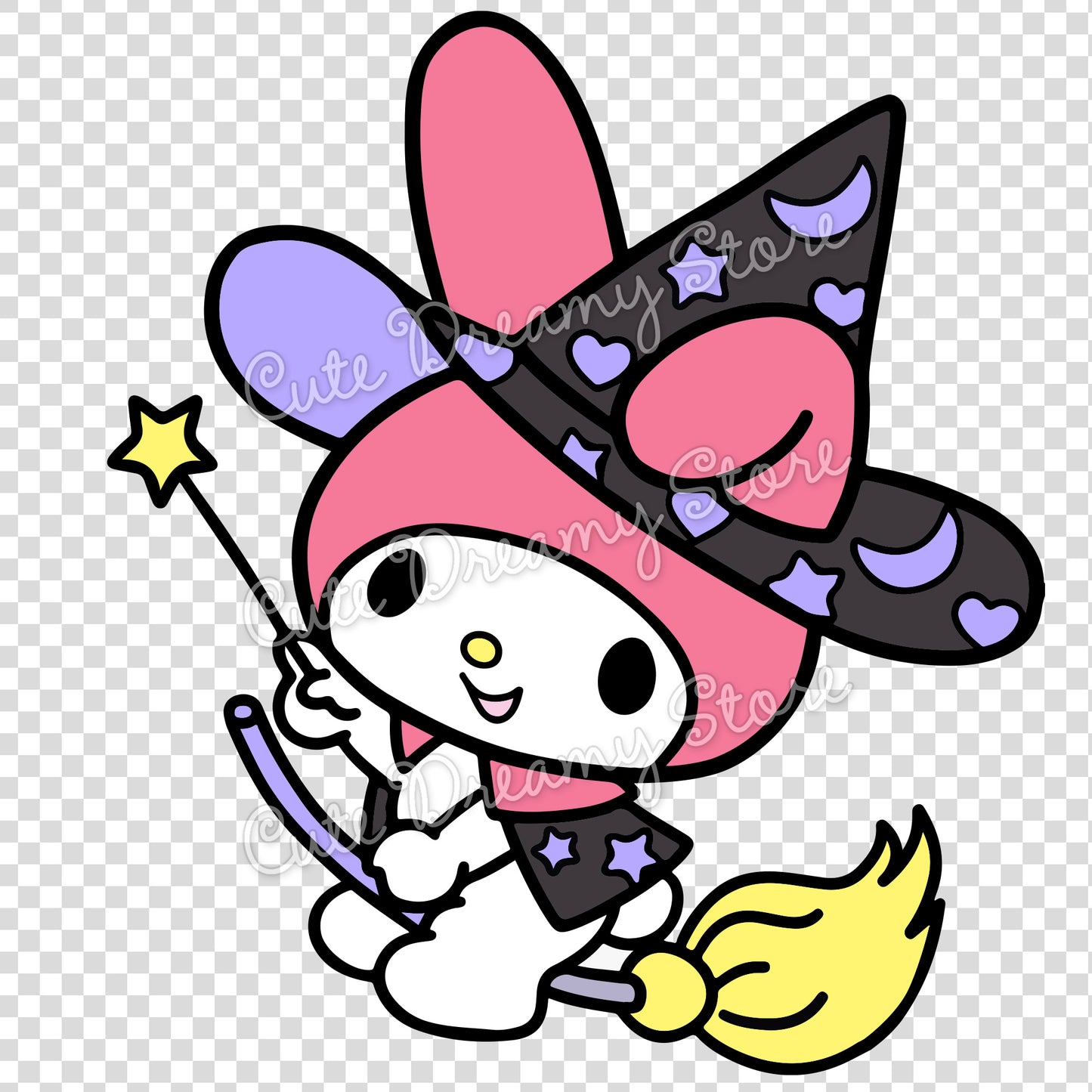Halloween My Melody Clipart SVG / PNG / EPS vector