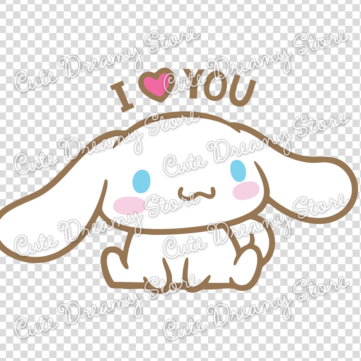 Te amo Cinnamoroll Clipart SVG / PNG / EPS vector