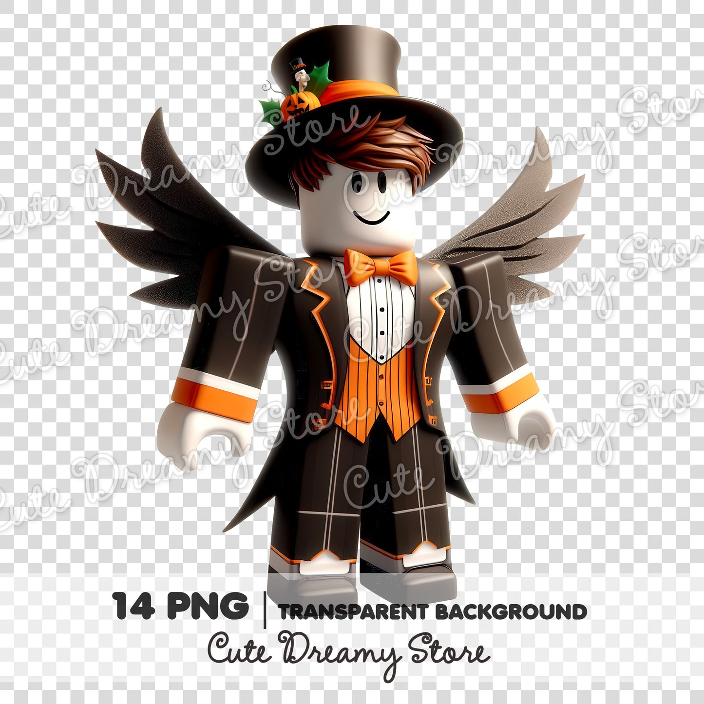 Halloween Roblox clipart / PNG transparent background