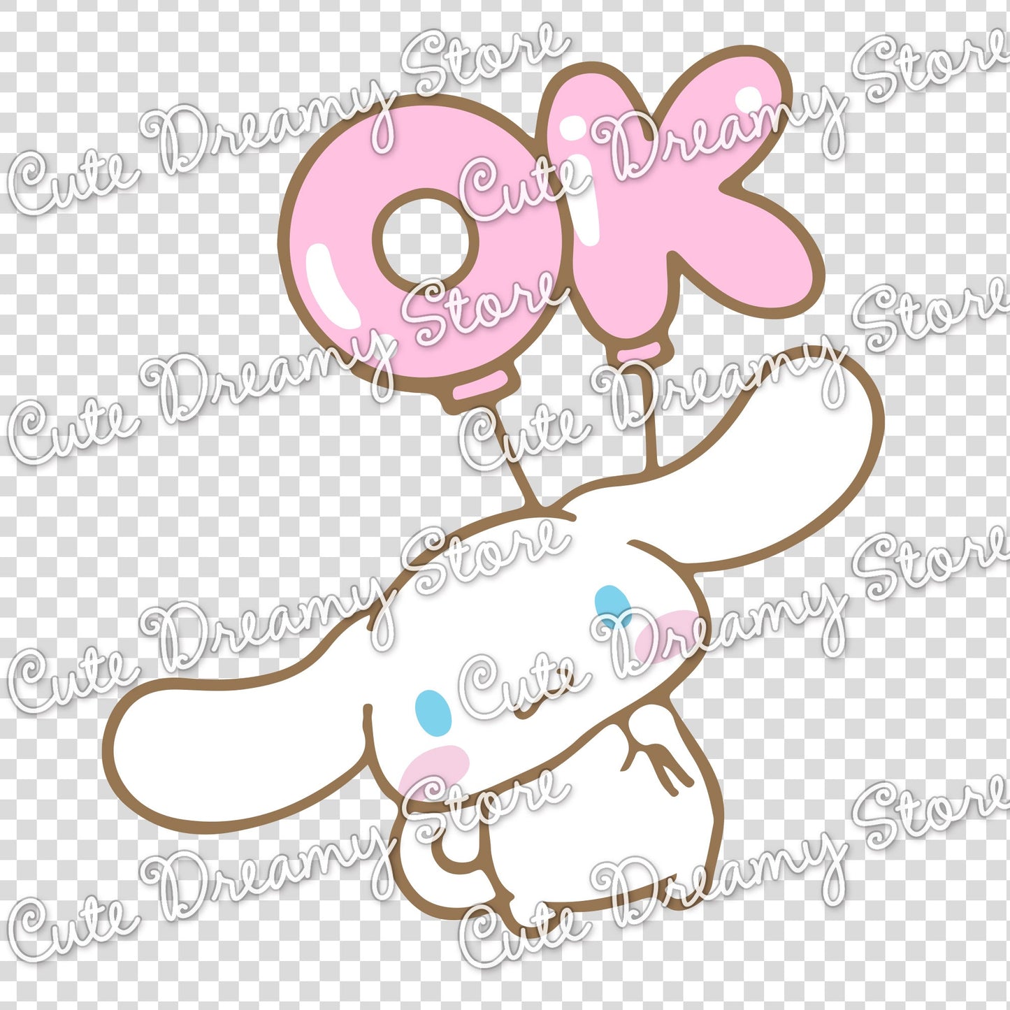 Globos Cinnamoroll Paquete Clipart SVG / PNG / EPS vector