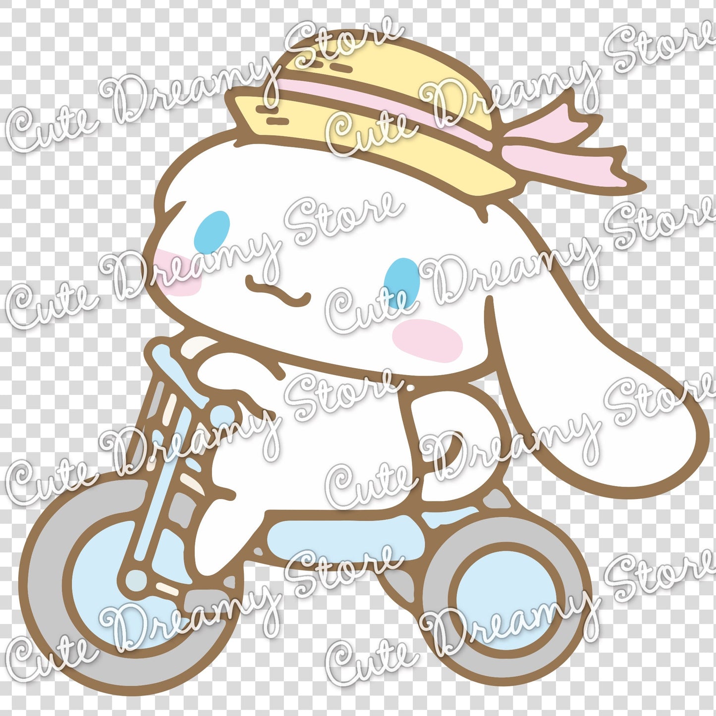 Bicycle Adventure Cinnamoroll Clipart SVG / PNG / EPS vector