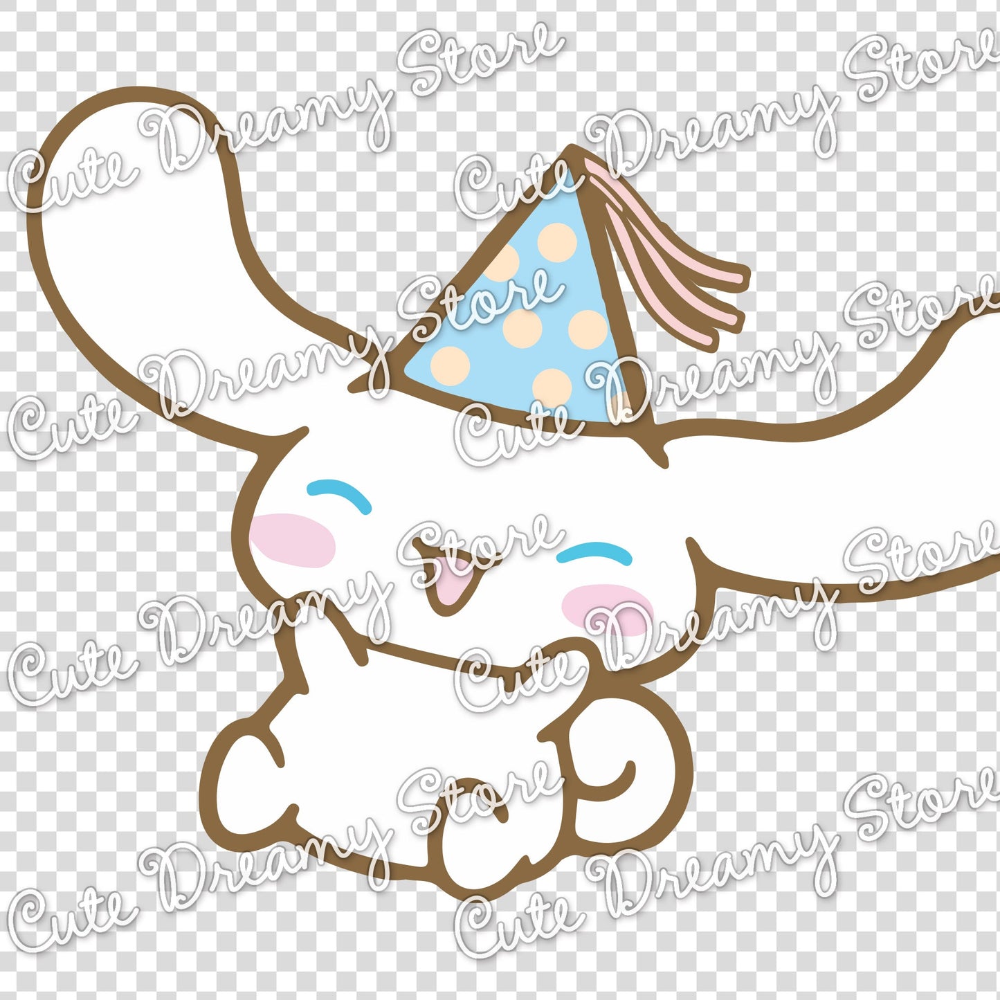 Birthday Hat Cinnamoroll Clipart SVG / PNG / EPS vector