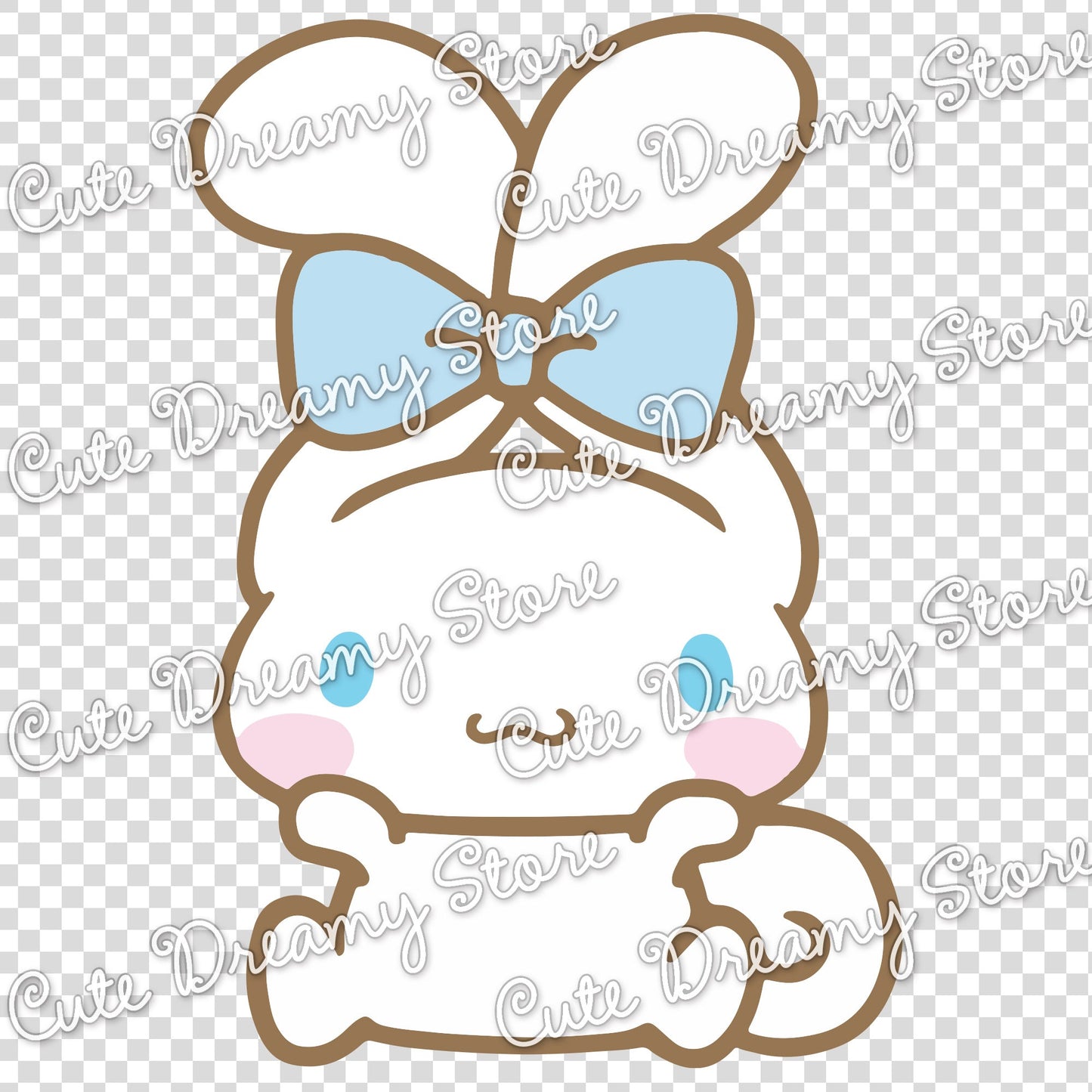 Bow Ears Cinnamoroll Clipart SVG / PNG / EPS vector