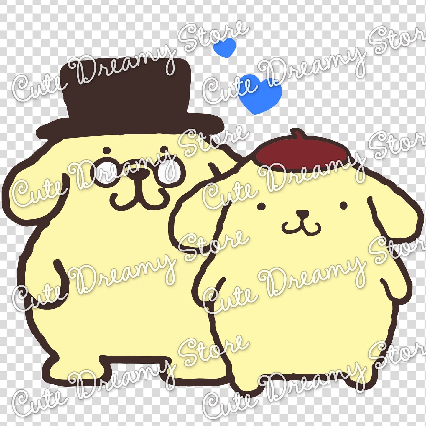 Father’s Day Pompompurin Clipart SVG / PNG / EPS vector