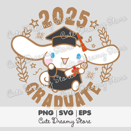 Graduation Cinnamoroll Clipart 2025 01 SVG / PNG / EPS vector