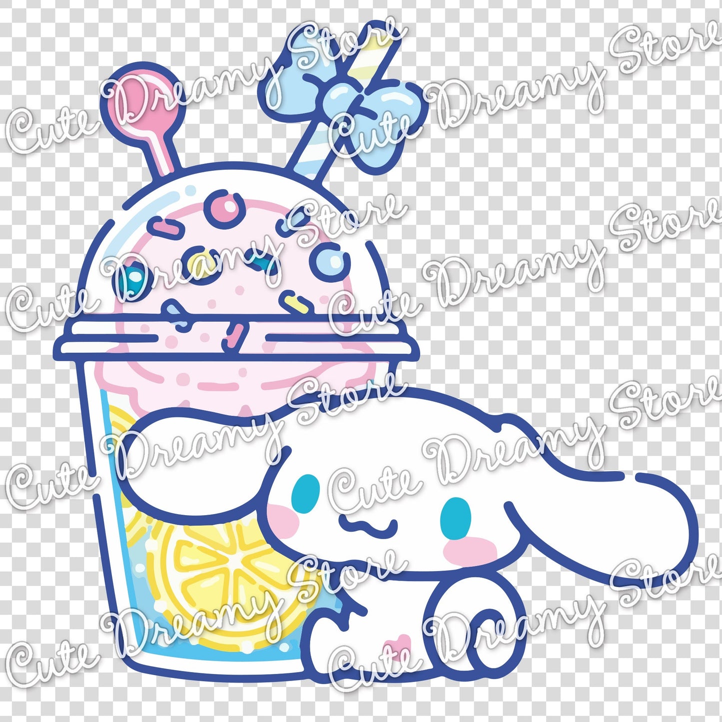Lemonade Cinnamoroll Clipart SVG / PNG / EPS vector