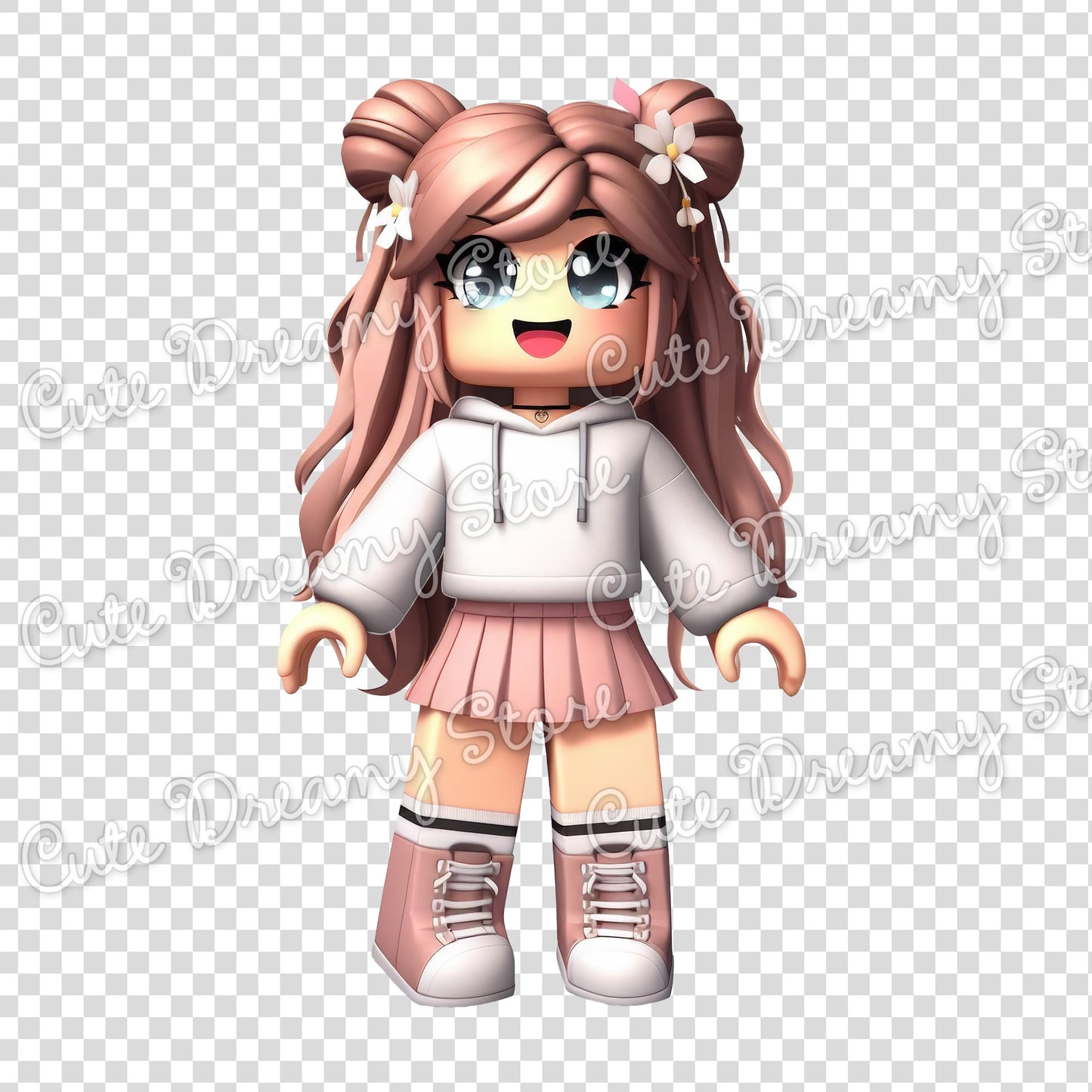Roblox Gamer Girls Clipart / PNG transparent Backgound - Cute Dreamy Store