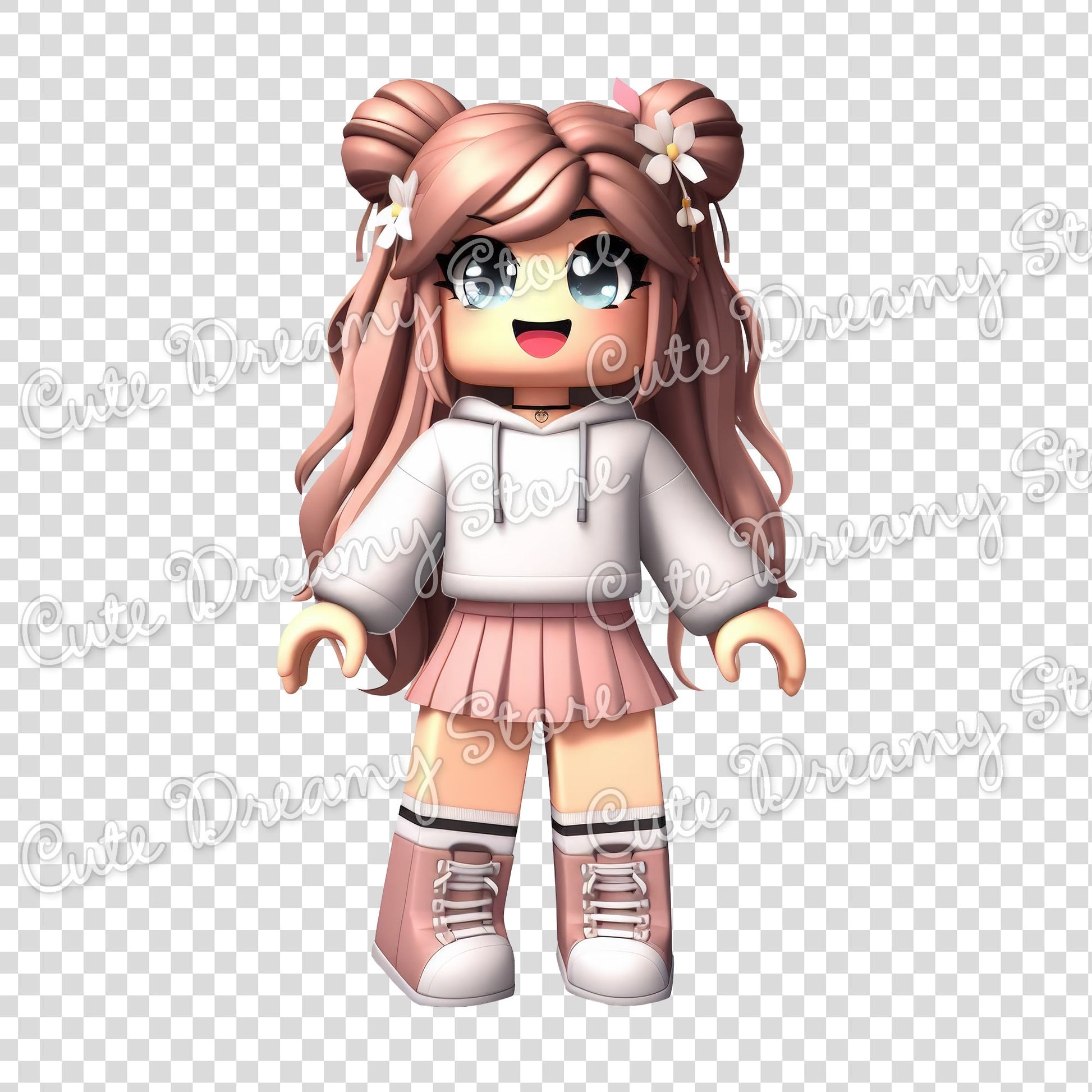 Roblox Gamer Girls Clipart / PNG transparent Backgound - Cute Dreamy Store