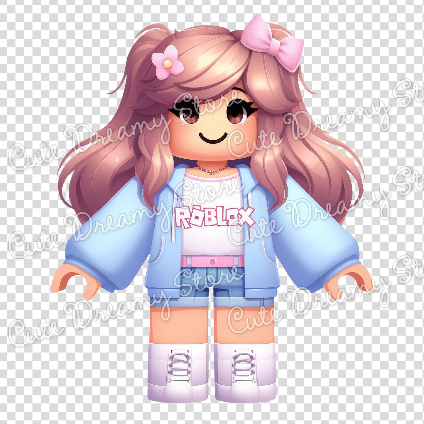 Roblox Gamer Girls Clipart / PNG transparent Backgound - Cute Dreamy Store