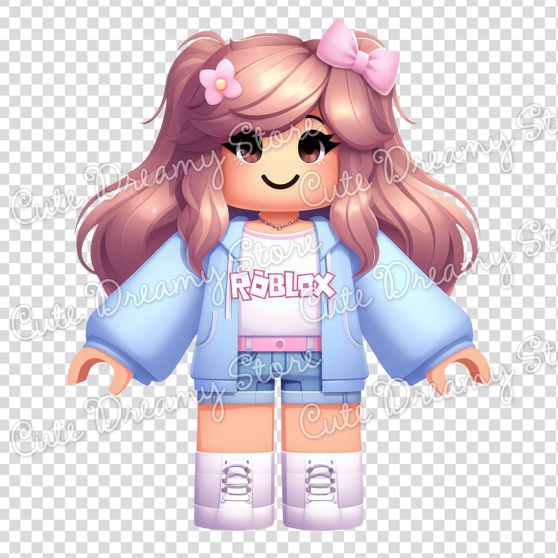 Roblox Gamer Girls Clipart / PNG transparent Backgound - Cute Dreamy Store