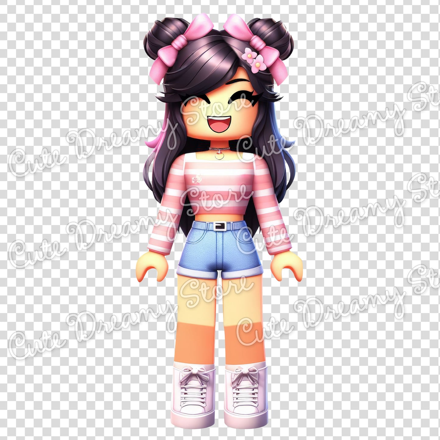Roblox Gamer Girls Clipart / PNG transparent Backgound - Cute Dreamy Store