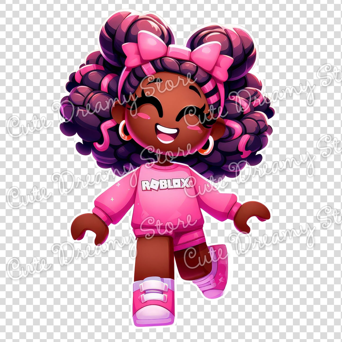 Roblox Pink Gamer Girls Clipart / PNG transparent Backgound - Cute Dreamy Store
