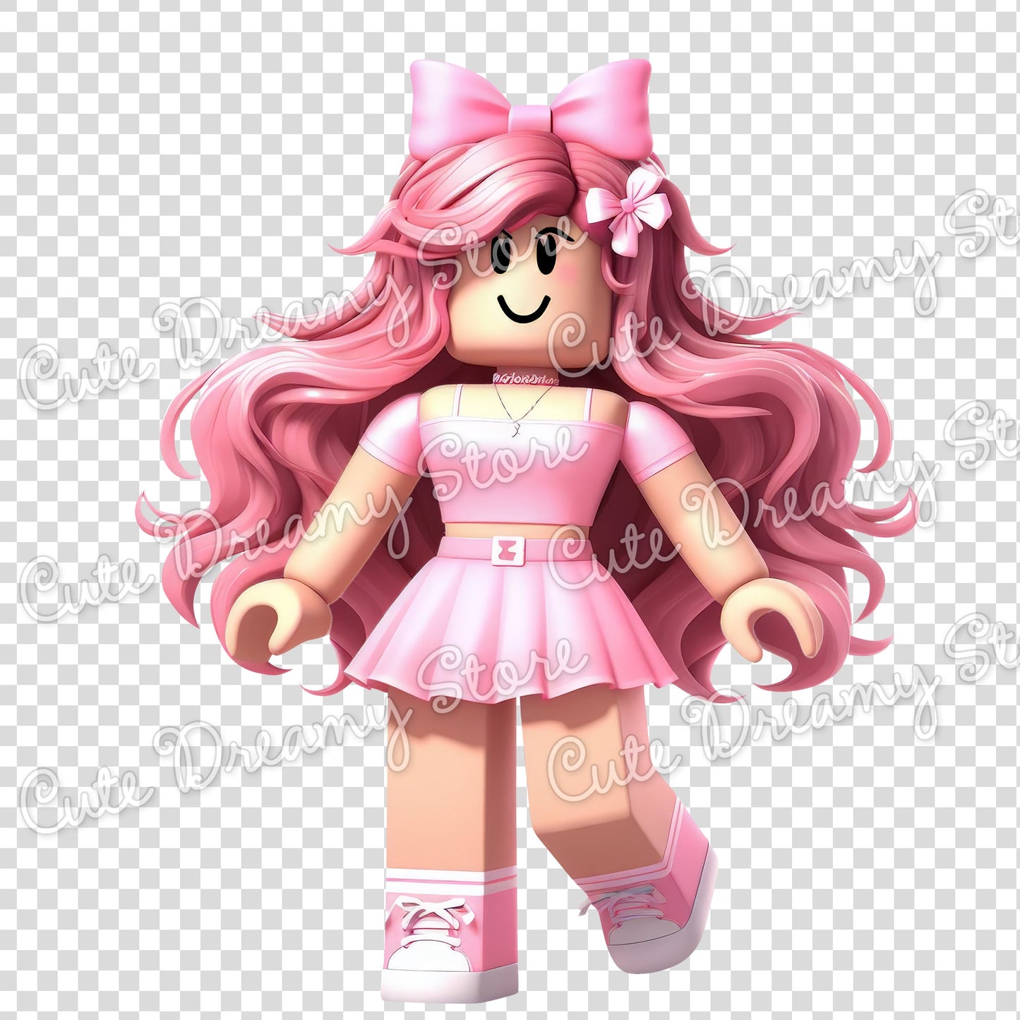 Roblox Pink Gamer Girls Clipart / PNG transparent Backgound - Cute Dreamy Store