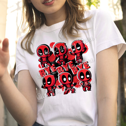 Deadpool Bye Bye Bye clipart / PNG transparent background