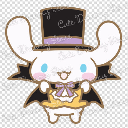 Halloween Dracula Cinnamoroll Clipart SVG / PNG / EPS vector