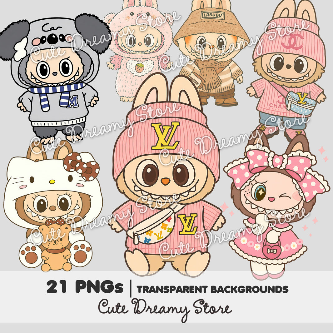 Labubu Clipart Collection – Cute Designs for Crafts & Decor – Cute ...