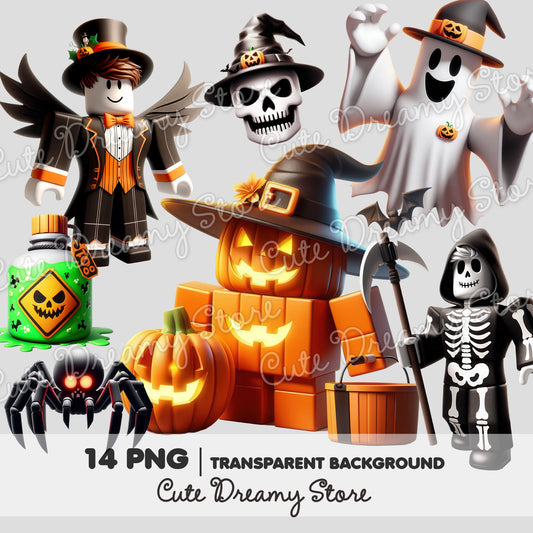 Halloween Roblox clipart / PNG transparent background