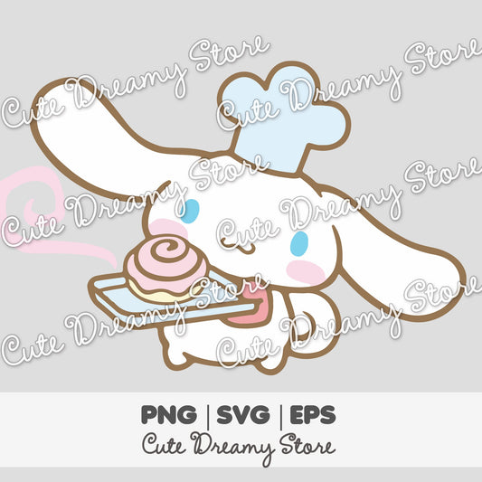 Hornear Donuts Cinnamoroll Clipart SVG / PNG / EPS vector