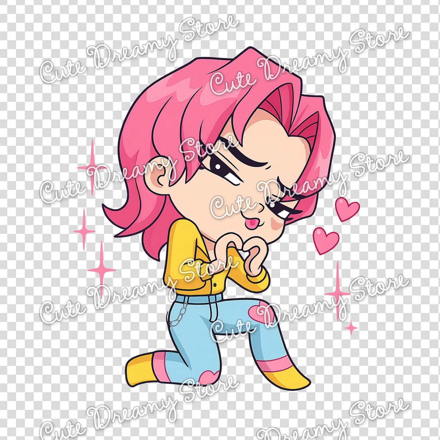 Chibi Saja Boys Clipart | Final Scene K-pop Demon Hunters PNG