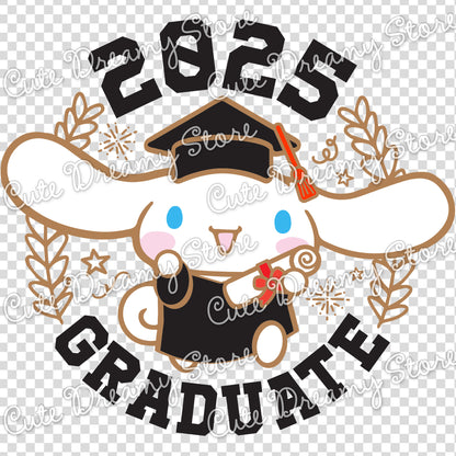 Graduation Cinnamoroll Clipart 2025 02 SVG / PNG / EPS vector