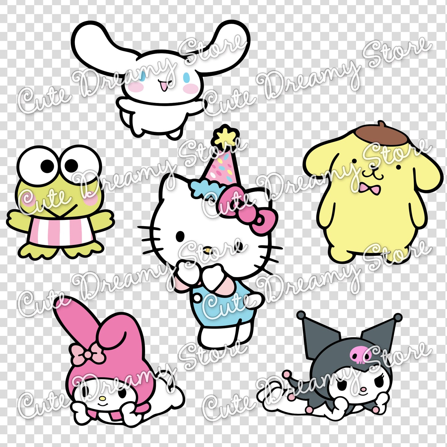 sanrio characters individual png