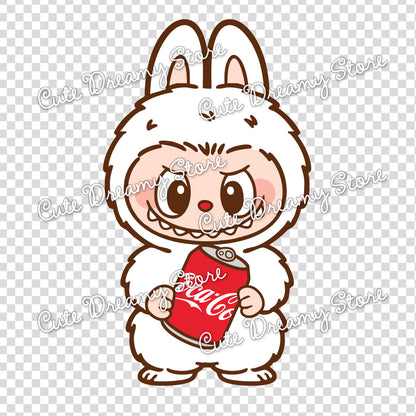 Labubu Coca Cola Clipart SVG / PNG / EPS Vector