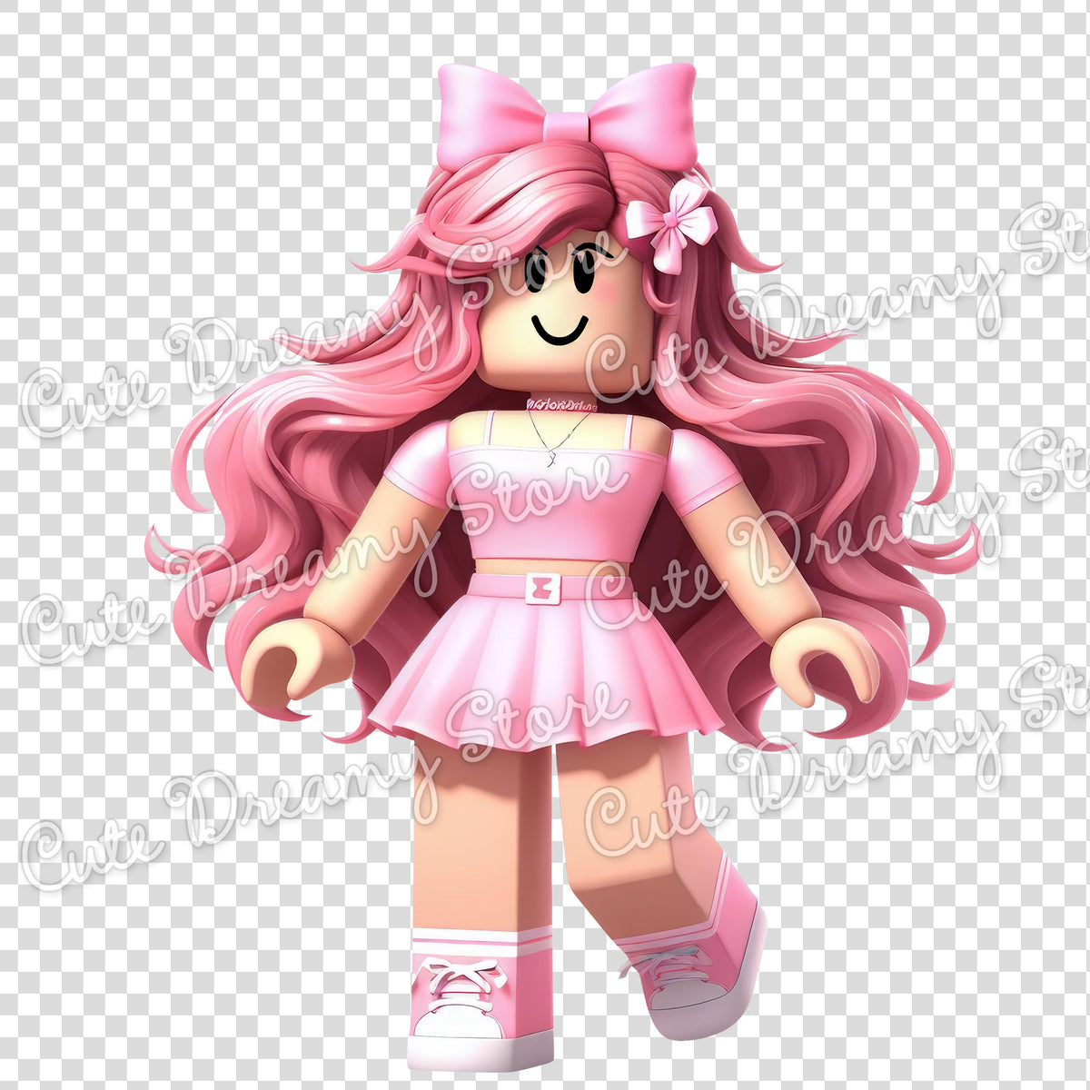 Roblox Rela Rosa Paquete de imágenes prediseñadas de Roblox Gamer Girls rosa - PNG con ...