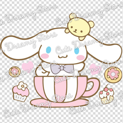 Tea time Cinnamoroll Clipart SVG / PNG / EPS vector 01